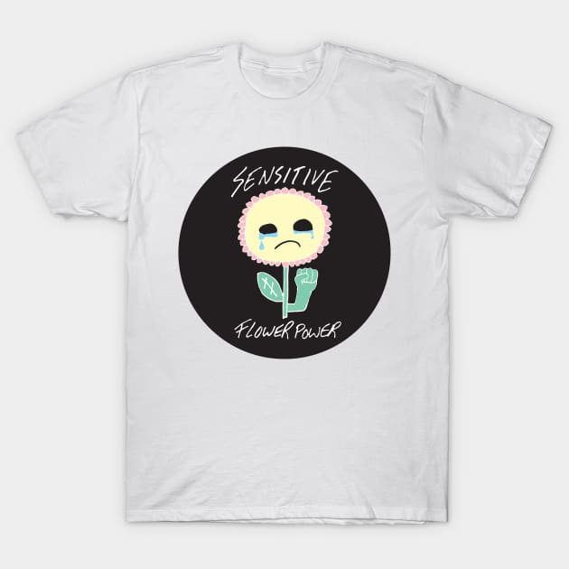 Sensitive Flower Power T-Shirt by PaperKindness